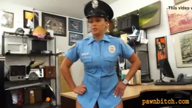 Ms police officer with big boobs gets fucked at the pawnshop