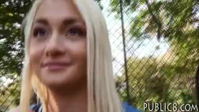 Blonde czech girl screwed in the woods in exchange for cash