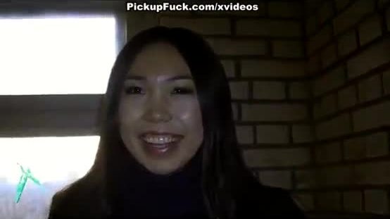 Night pick up fuck with asian chick